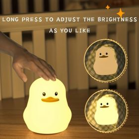 1 LED Cute Rainbow Light Changing Silicone Light Pat Control USB Charging Soft Silicone Light Christmas Gift For Girls Boys