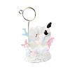 Resin Card Photo Holders Stand Table Number Menu Memo Clip Holder Desk Decor, Shell