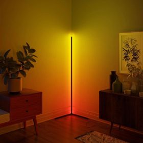 RGBCW Corner Floor Lamp, Minimalist Style Floor Lamp, Bedside Lamp, Reading stading Lamp, Ambient night lights