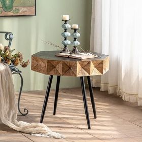 Gexpusm Octagon End-Tables-Living-Room; Small End Tables for Small Spaces; Suit for Living Room and Bedroom 23.81 X 23.81 X 22.24 in