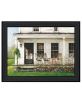 "Back Porch Gathering" by Artisan John Rossini, Ready to Hang Framed Print, Black Frame