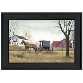 "Goin' to Market" By Billy Jacobs, Ready to Hang Framed Print, Black Frame