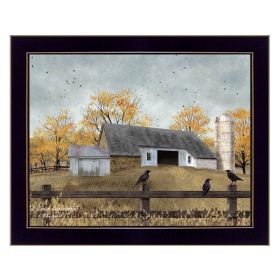 "A Casual Conversation" by Billy Jacobs, Ready to Hang Framed Print, Black Frame