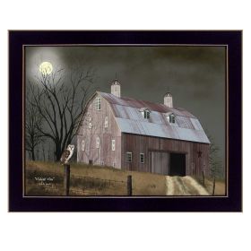 "Midnight Moon" by Billy Jacobs, Ready to Hang Framed Print, Black Frame