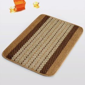 [Tan Stripes] Luxury Home Rugs (15.7 by 23.6 inches)