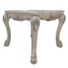 Bone White End Table with Claw Leg