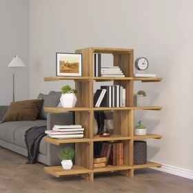 Book Cabinet 39.4"x11.8"x47.2" Solid Wood Teak