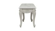 Tuscan Traditional Style End Table made with wood in Silver