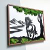 Horse Moss Metal Wall Art
