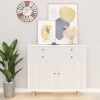 Self-adhesive Furniture Films 2 pcs White Wood 196.9"x35.4" PVC