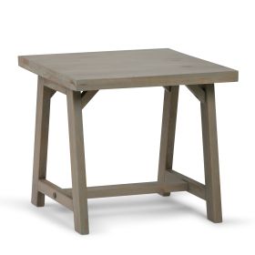 Sawhorse - End Table - Distressed Grey