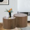 Coffee Tables,MDF with ash/oak/ Natural veneer side table/coffee table/end table/nesting table for living room,office,bedroom,Natural, 4Colors