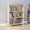 Book Cabinet HAMAR Honey Brown 33.5"x13.8"x44.1" Solid Wood Pine