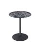 Circa 17.5" End Table with Black Marble Textured Top