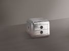 Aluminum 2-Drawer End Table