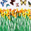 Flying Butterflies-2 - Wall Decals Stickers Appliques Home Decor