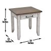Bear - Creek End Table - White