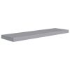 Floating Wall Shelves 4 pcs Gray 35.4"x9.3"x1.5" MDF
