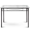 5 Pieces Dining Set with Tempered Glass Top Table and 4 Upholstered Chairs