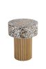 ET 1207-16 End Table Finished With Mother Of Pearl Top