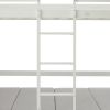 Twin Over Twin Bunk Beds Can be Turn into Upper Bed and Down Desk, Cushion Sets are Free for Kids, Teens, Girls, Boys. White,79''L x 40.9''W x 79''H.