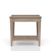 Sand Finished End Table With Storage Drawer
