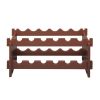 2-Tier Stackable Wine Rack, Holds 12 Bottles, Classic Style Wine Racks for Bottles, Perfect for Bar, Wine Cellar, Basement, Cabinet