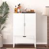 Bar Cabinet,Wine Bar Cabinet,Liquor Storage Credenza,Sideboard with Wine Racks & Stemware Holder,Wine glass holder,Metal handle