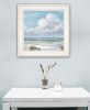 "Beautiful Day II" by Artisan Georgia Janisse, Ready to Hang Framed Print, White Frame