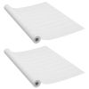 Self-adhesive Furniture Films 2 pcs White Wood 196.9"x35.4" PVC