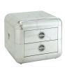 Aluminum 2-Drawer End Table