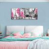 Black and White Wall Art Girls Pink Paris Theme Canvas Prints Eiffel Tower Wall Paintings London Big Ben Pictures for Bedroom Living Room Bathroom Wal