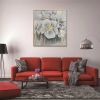 Home Hand Painted "Golden Anther Blossoms" Oil Painting (48"H x 48" W)