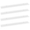 Wall Shelves 4 pcs White 31.5"x3.5"x1.2"