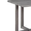 Moseberg 24" Distressed Gray End Table