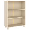 Book Cabinet HAMAR Honey Brown 33.5"x13.8"x44.1" Solid Wood Pine