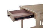 Sand Finished End Table With Storage Drawer