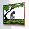 Tiger Metal Art Moss Wall Decor