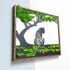Tiger Metal Art Moss Wall Decor