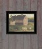 "Stone Barn" By Pam Britton, Ready to Hang Framed Print, Black Frame