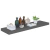 Floating Wall Shelves 4 pcs High Gloss Gray 35.4"x9.3"x1.5" MDF