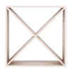 4 Cube Wine Rack, Holds 12-16 Bottles, Classic Style Wine Racks for Bottles, Perfect for Bar, Wine Cellar, Basement, Cabinet, Pantry