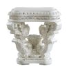 Antique White Square End Table