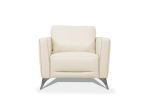 ACME Malaga Chair, Cream Leather 55007