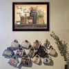 "Family and Friends" By Mary June, Printed Wall Art, Ready To Hang Framed Poster, Black Frame