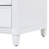 Dauphin 3-Drawer Accent End Table, Grey Cashmere Wood