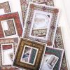 16 Pcs Vintage Paper Picture Frame Stickers Photo Album Border Scrapbooking Supplies for Journal Diary Planner