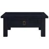 Coffee Table Light Black Coffee 26.8"x26.8"x11.8" Solid Mahogany Wood