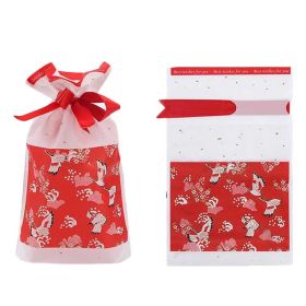 20 Pcs Japanese Style Crane Gift Wrapping Bags Candy Bag Drawstring Bag Gift Wrap Cute Party Favor Supplies