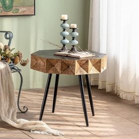 Gexpusm Octagon End-Tables-Living-Room; Small End Tables for Small Spaces; Suit for Living Room and Bedroom 23.81 X 23.81 X 22.24 in